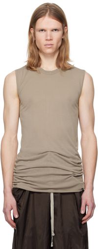 Rick Owens Taupe Hollywood Basic SL Tank Top