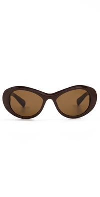 Jacquemus Rond Sunglasses Matte Straw/Silver/Khaki One Size