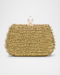 Amelie Pearly Metallic Clutch Bag