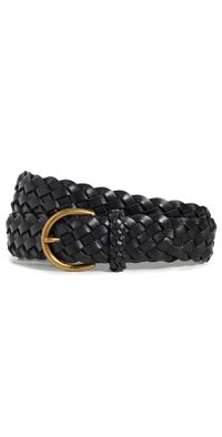 Polo Ralph Lauren Vachetta Braided Belt Black L