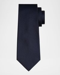 Men's Silk Tonal Jacquard Seven-Fold Tie
