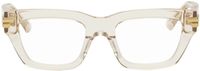 Bottega Veneta Transparent Square Glasses