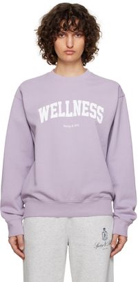 Sporty & Rich Purple 'Wellness Ivy' Sweatshirt