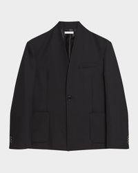 Men's Shawl-Lapel Single-Breasted Blazer