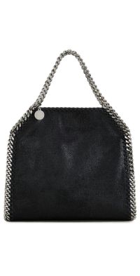 Stella McCartney Mini Eco Shaggy Deer Chain Tote Bag Black One Size
