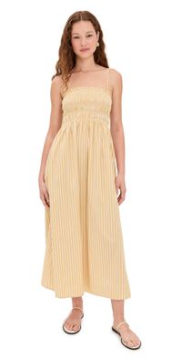 Pistola Bianca Dress Beach Sand Stripe L