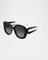 Rectangle Acetate Sunglasses