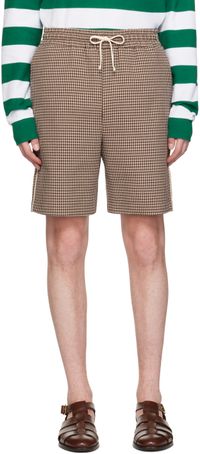 Drôle de Monsieur Short 'Le short gaufré' brun