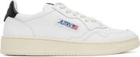 AUTRY White & Black Medalist Low Sneakers