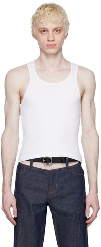 K.NGSLEY White Ian Tank Top