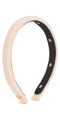 Lele Sadoughi Velvet Gigi Headband Latte One Size