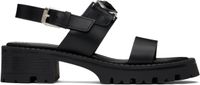 Versace Sandales 80 noires à boucle Medusa