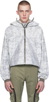 FFFPOSTALSERVICE Blouson de style parachute blanc cassé exclusif à SSENSE