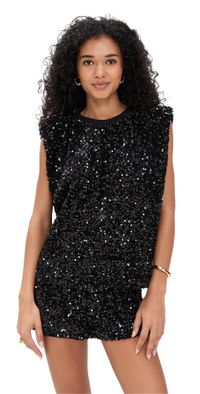 endless rose Sequin Embellished Top Black L