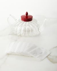 Glass Teapot - Red Lid