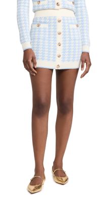 Cara Cara Bodie Skirt Houndstooth Blue M