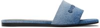 Givenchy Blue 4G Flat Sandals