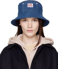 A.P.C. Blue Bob Thais Bucket Hat