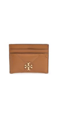 Tory Burch Kira Diamond Quilt Card Case Classic Chestnut One Size