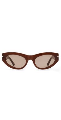 Luv Lou The Sofia Sunglasses Auburn One Size