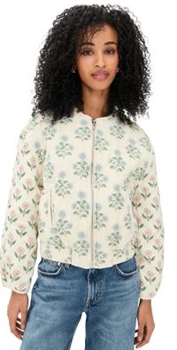 BLANKNYC Block Party Jacket Color Block Floral XS