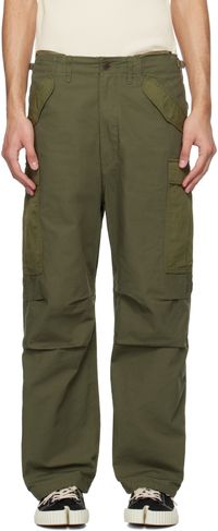 nanamica Pantalon cargo ample kaki