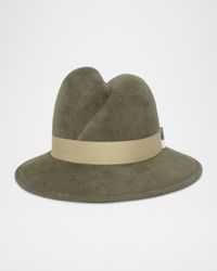 Nell Rabbit Hair Fedora Hat