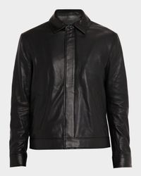 Men's Landon Collared Leather Jacket