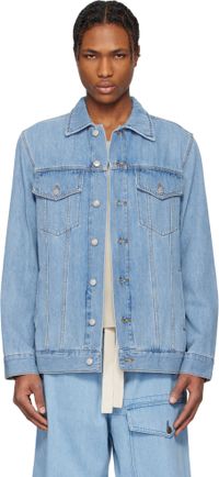 Dries Van Noten Blue Faded Denim Jacket