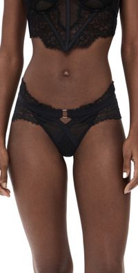 Thistle and Spire Minna Thong Black L