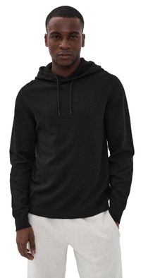 Reigning Champ Lightweight Waffle Standard Hoodie Black S