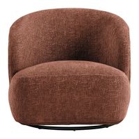 Blanc D'ivoire - Fauteuil en tissu jacquard de velours - Taille Unique - Rose