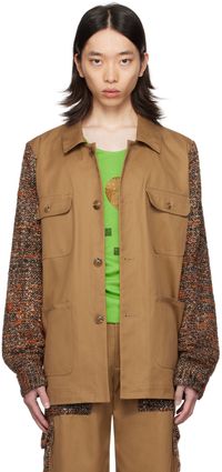 Anna Sui SSENSE Exclusive Tan Barn Jacket