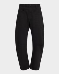 Shon Curved Denim Pants