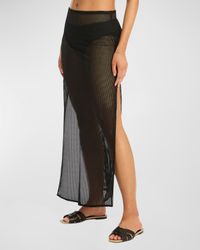 Surf Mesh Long Skirt
