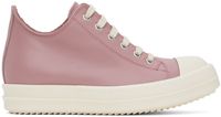 Rick Owens Pink Washed Calf Sneakers