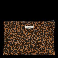 Rive Droite Paris - Pochette fantaisie imprimée en coton - Taille Unique - Marron