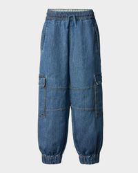 Girl's Aliki Chambray Joggers, Size 8-12