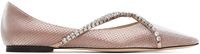 Jimmy Choo Pink Genevi Ballerina Flats