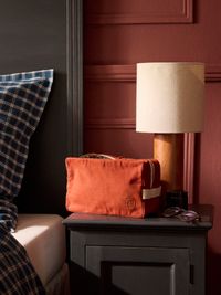 Cyrillus - Trousse de toilette en toile unie - Taille Unique - Rouge