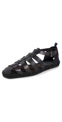 Castañer Pietro Leather Fisherman Sandals Negro 42