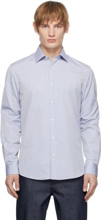 Sunspel Blue Sea Island Cotton Shirt