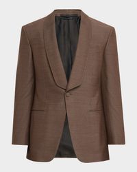 Men's Silk Hopsack Shawl Collar Sport Coat