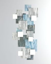 Glacial Vertical Glass Wall Sculpture