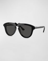 BE4417U Keyhole Acetate & Plastic Aviator Sunglasses