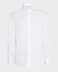 Men's Jacquard Pinstripe Sport Shirt