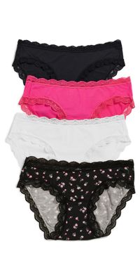 Stripe & Stare Original Knicker Four Pack Rosebud L