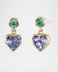 Blue Heart Earrings