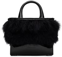Blumarine Black Feather Bag