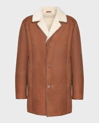 Men's Merino Shearling Lamb Stroller Coat